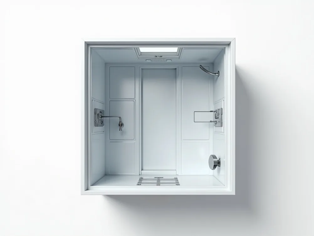 SpaLux Kristall 120 Duo top down view of internal layout